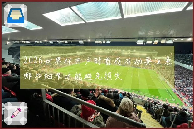 2026世界杯开户时首存活动要注意哪些细节才能避免损失
